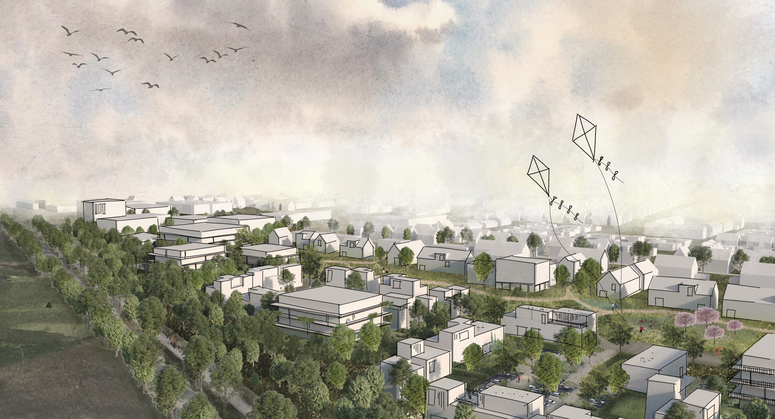 impressie nieuw woongebied