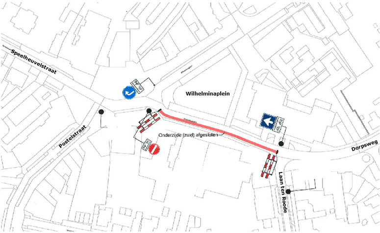overzichtskaart wilhelminaplein