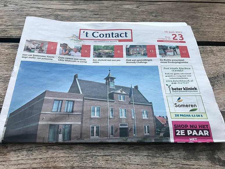 voorkant huis-aan-huis blad 't Contact