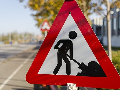 verkeersbord werkzaamheden