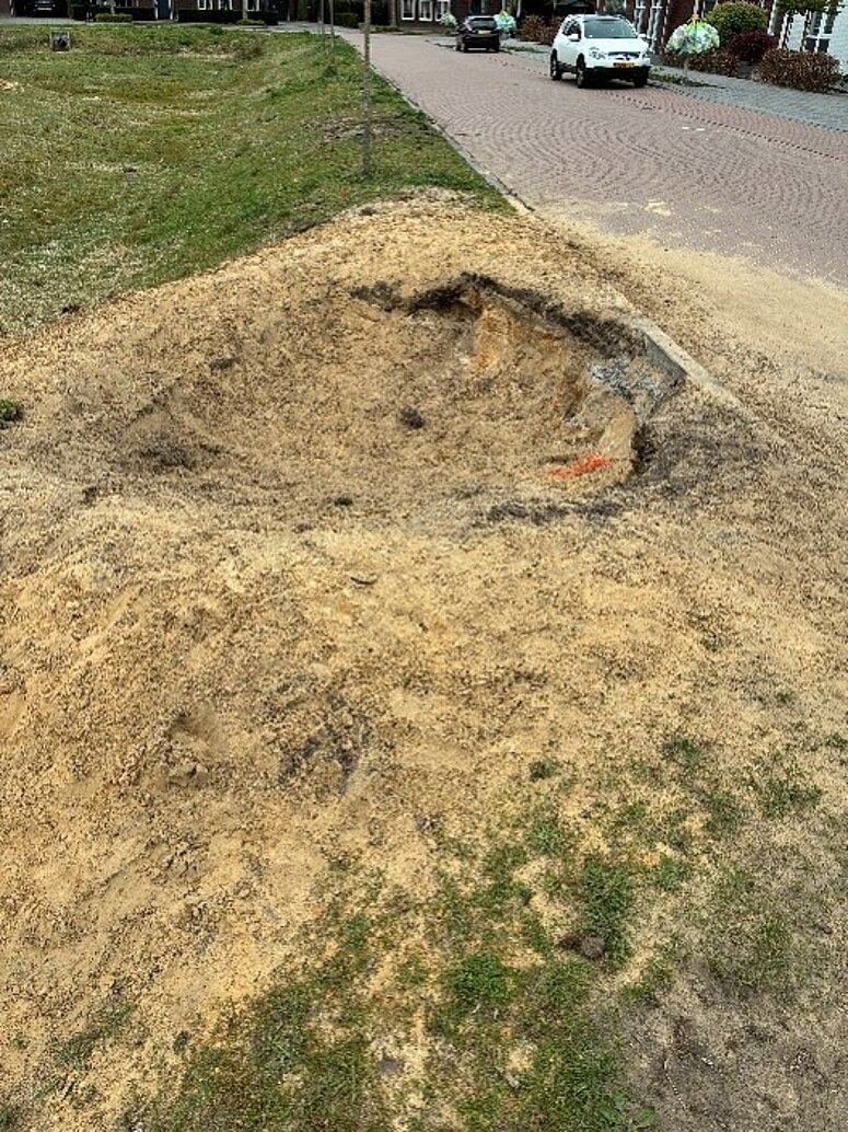 Een berg zand